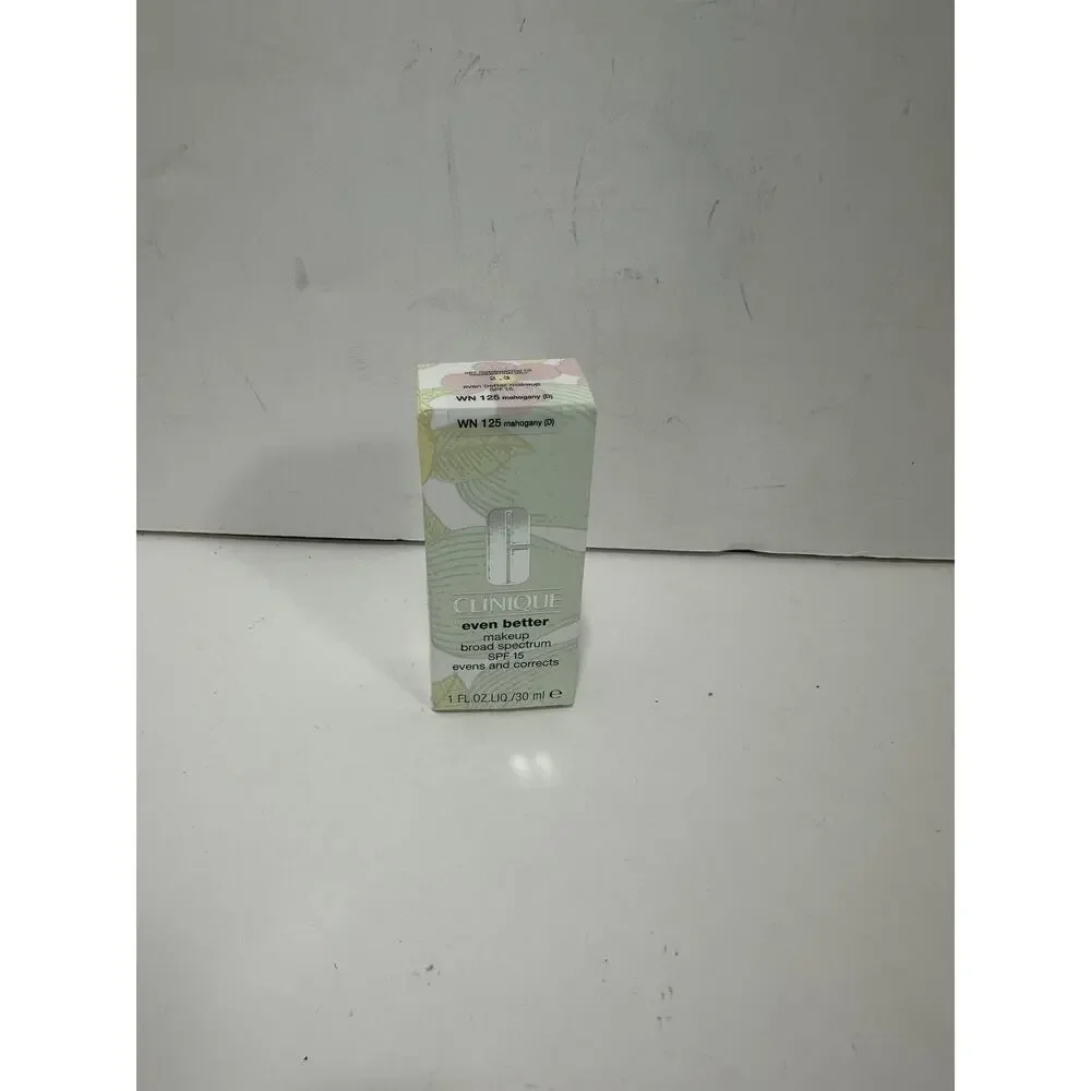 Clinique Even Better Makeup Foundation SPF15 Mahogany WN125 Broad‎ Spectrum NEW